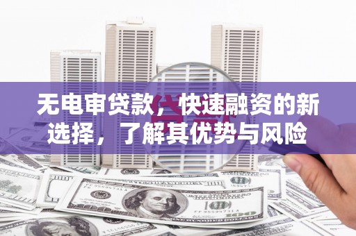 鄂托克旗无电审贷款，快速融资的新选择，了解其优势与风险