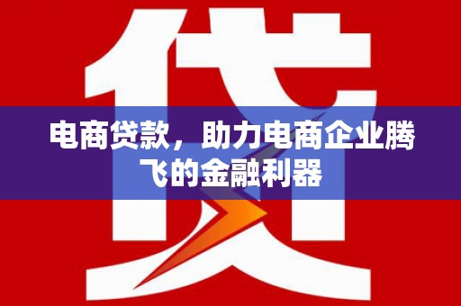 鄂托克旗电商贷款，助力电商企业腾飞的金融利器