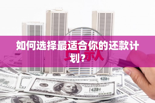 鄂托克旗如何选择最适合你的还款计划？