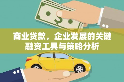 鄂托克旗商业贷款，企业发展的关键融资工具与策略分析