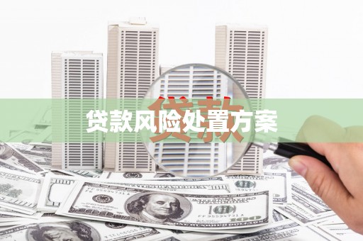 鄂托克旗贷款风险处置方案